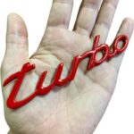 آرم فلزی توربو پورشه ۹۱۱ قرمز