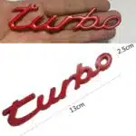 آرم فلزی توربو پورشه ۹۱۱ قرمز