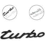 آرم فلزی توربو پورشه ۹۱۱ مشکی