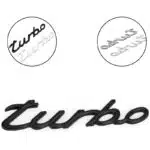 آرم فلزی توربو پورشه ۹۱۱ مشکی