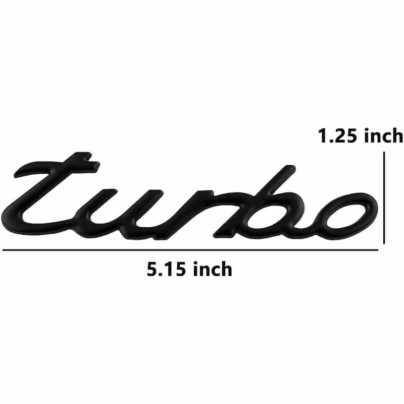 آرم فلزی توربو پورشه ۹۱۱ مشکی-۳ آرم فلزی توربو پورشه ۹۱۱ مشکی