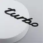 آرم فلزی توربو پورشه ۹۱۱ مشکی