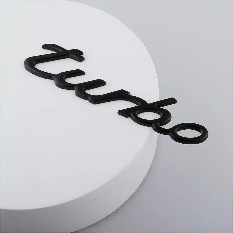 آرم فلزی توربو پورشه ۹۱۱ مشکی-۷ آرم فلزی توربو پورشه ۹۱۱ مشکی