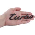 آرم فلزی توربو پورشه ۹۱۱ مشکی