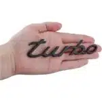 آرم فلزی توربو پورشه ۹۱۱ مشکی