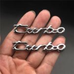 آرم فلزی روی گلگیر توربو استیل ۲ عددی