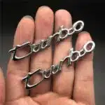 آرم فلزی روی گلگیر توربو استیل ۲ عددی