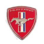 آرم فلزی موستانگ قرمز استیل