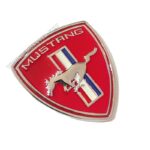 آرم فلزی موستانگ قرمز استیل