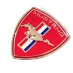 آرم فلزی موستانگ قرمز استیل