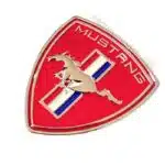 آرم فلزی موستانگ قرمز استیل