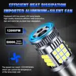 اس ام دی فن دار فندوقی ۳۶ تایی سفید تک کنتاکت سوپر لد ۵۰ وات