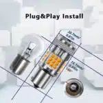 اس ام دی فن دار فندوقی ۳۶ تایی نارنجی سوپر لد ۵۰ وات