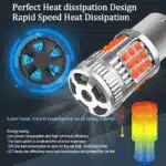 اس ام دی فن دار فندوقی ۳۶ تایی نارنجی سوپر لد ۵۰ وات