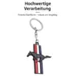 جاسوییچی سرکلیدی فلزی طرح موستانگ