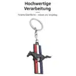 جاسوییچی سرکلیدی فلزی طرح موستانگ