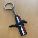 جاسوییچی سرکلیدی فلزی طرح موستانگ