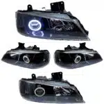 چراغ پژو پارس لنزدار لنز جغدی L20 زیمر انجل سفید