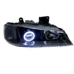 چراغ پژو پارس لنزدار لنز جغدی L20 زیمر انجل سفید