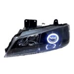 چراغ پژو پارس لنزدار لنز جغدی L20 زیمر انجل سفید