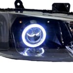 چراغ پژو پارس لنزدار لنز جغدی L20 زیمر انجل سفید