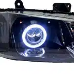 چراغ پژو پارس لنزدار لنز جغدی L20 زیمر انجل سفید