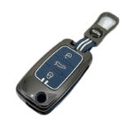 کاور سوییچ فلزی پژو سه کلید سورمه ای