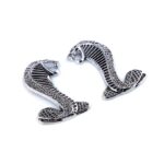 آرم فلزی موستانگ شلبی کوچک استیل ۲ عدد