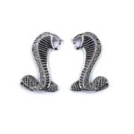 آرم فلزی موستانگ شلبی کوچک استیل ۲ عدد