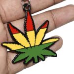 جاسوییچی سرکلیدی فلزی طرح برگ