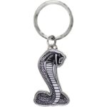 جاسوییچی سرکلیدی فلزی موستانگ مشکی سفید