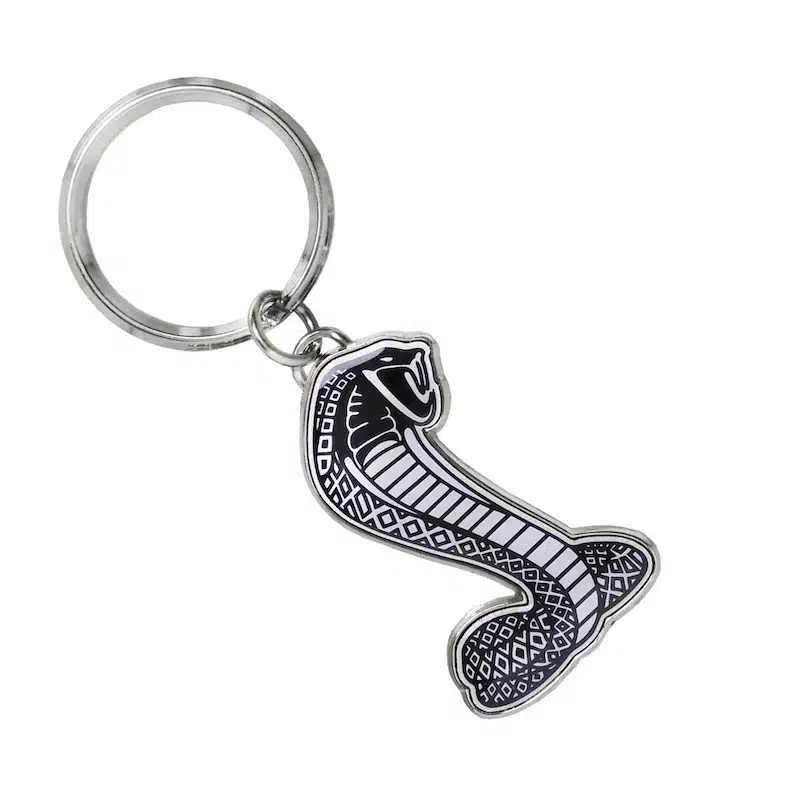 جاسوییچی سرکلیدی فلزی موستانگ مشکی سفید-۱ جاسوییچی سرکلیدی فلزی موستانگ مشکی سفید