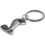 جاسوییچی سرکلیدی فلزی موستانگ مشکی سفید