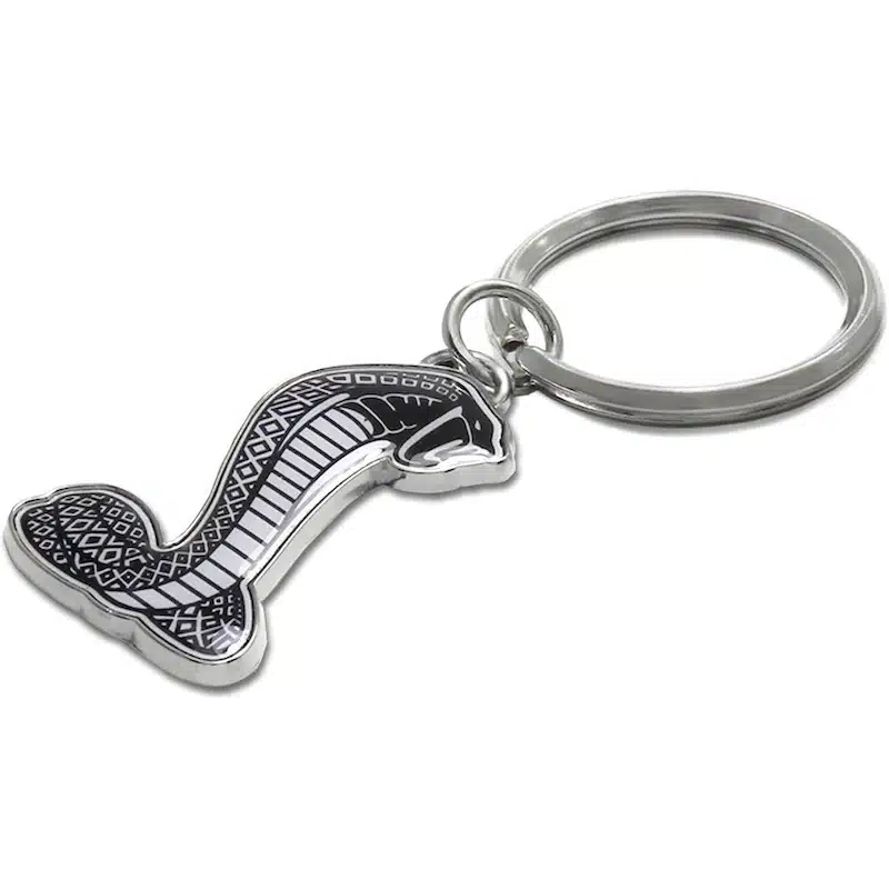 جاسوییچی سرکلیدی فلزی موستانگ مشکی سفید-۲ جاسوییچی سرکلیدی فلزی موستانگ مشکی سفید