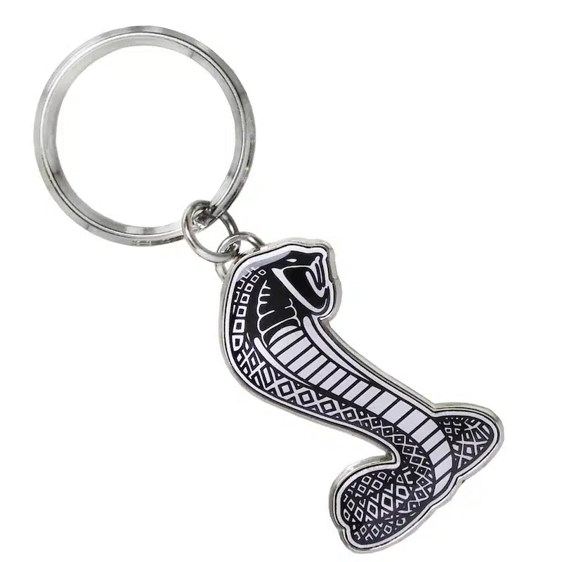 جاسوییچی سرکلیدی فلزی موستانگ مشکی سفید-۴ جاسوییچی سرکلیدی فلزی موستانگ مشکی سفید