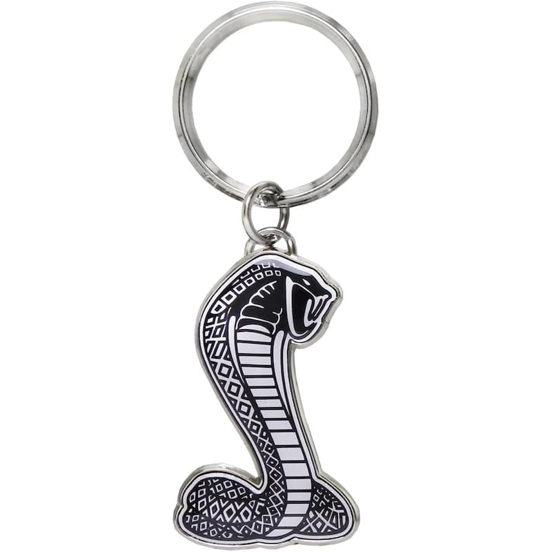 جاسوییچی سرکلیدی فلزی موستانگ مشکی سفید جاسوییچی سرکلیدی فلزی موستانگ مشکی سفید