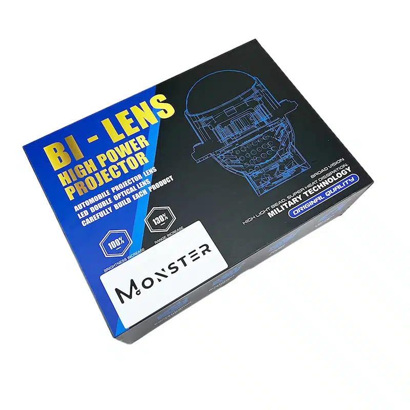 لنز چراغ بای لد F83B مانستر 55W دو چیپ CSP-۲ لنز چراغ بای لد F83B مانستر 55W دو چیپ CSP