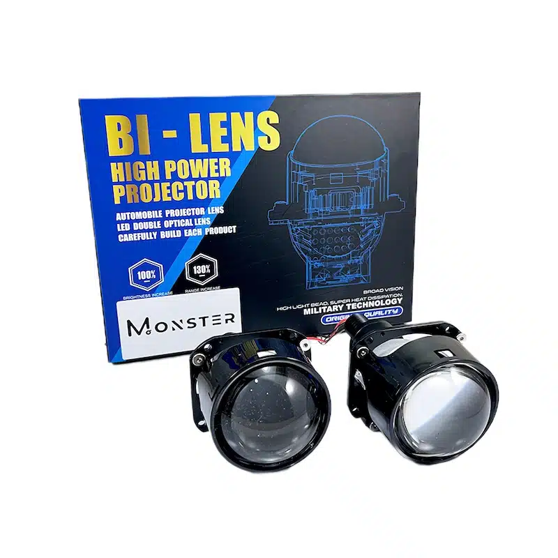 لنز چراغ بای لد F83B مانستر 55W دو چیپ CSP-۴ لنز چراغ بای لد F83B مانستر 55W دو چیپ CSP