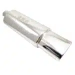 منبع اگزوز MG RACING استیل سر کتابی