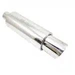 منبع اگزوز MG RACING استیل سر گرد