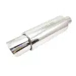 منبع اگزوز MG RACING استیل سر گرد