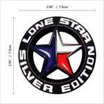 آرم فلزی Lone Star Edition Silver مشکی
