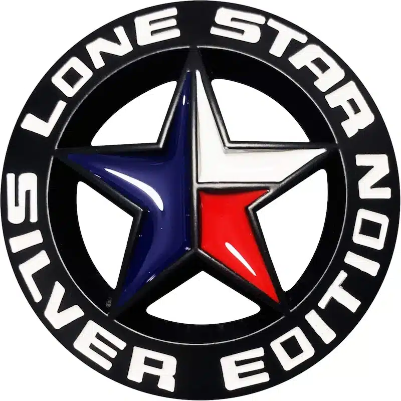 آرم فلزی Lone Star Edition Silver مشکی