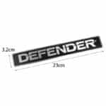 آرم فلزی DEFENDER بزرگ ۲۳ سانتی