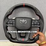 فرمان GR TOYOTA طرح D-CUT کربن