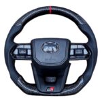 فرمان GR TOYOTA طرح D-CUT کربن
