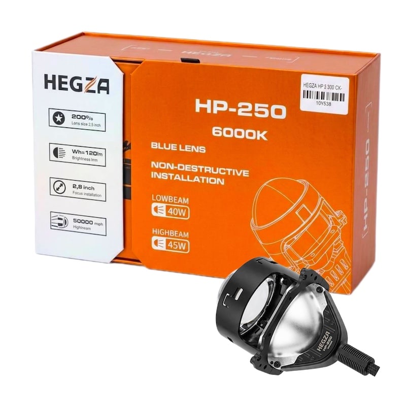 لنز چراغ HEGZA HP-250 سفید ۶۰۰۰ کلوین لنز چراغ HEGZA HP-250 سفید ۶۰۰۰ کلوین ۲.۵ اینچ - Image 1