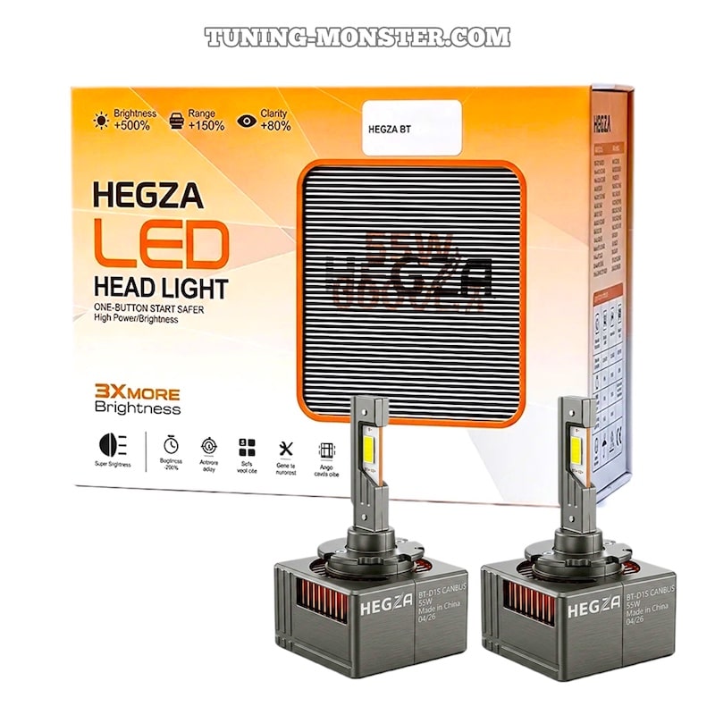 هدلایت D1S هگزا HEGZA سری BT 6000K هدلایت D1S هگزا HEGZA سری BT 6000K