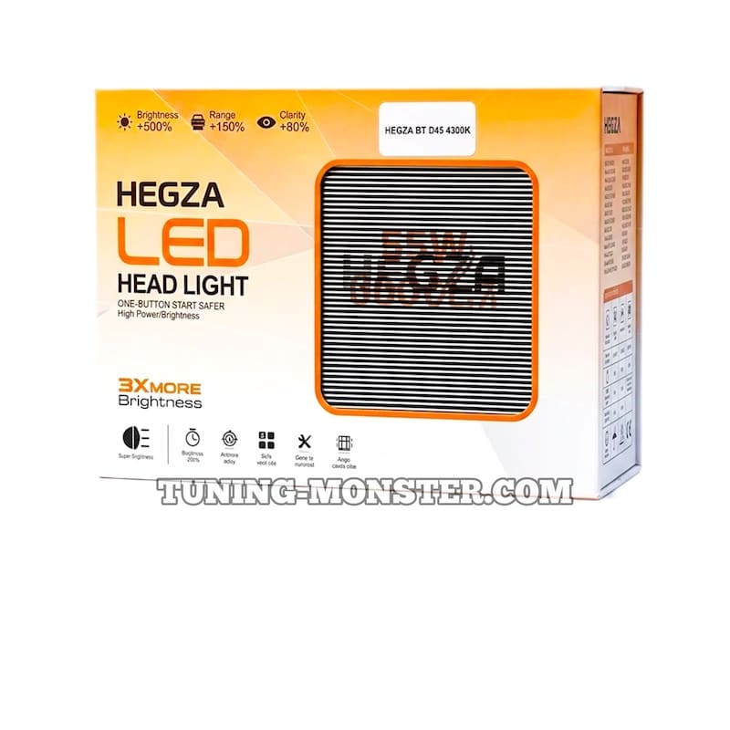 هدلایت D2S هگزا HEGZA سری BT 6000K-7 هدلایت D2S هگزا HEGZA سری BT 6000K