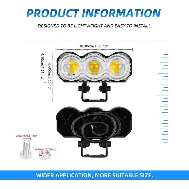 پرژکتور ۳ لنز سفید زرد 30W مانستر RGB-4 پرژکتور ۳ لنز سفید زرد 30W مانستر RGB